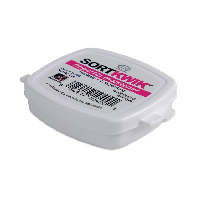 LEE Sortkwik Fingertip Moisteners, 1 oz, Pink (LEE10400)