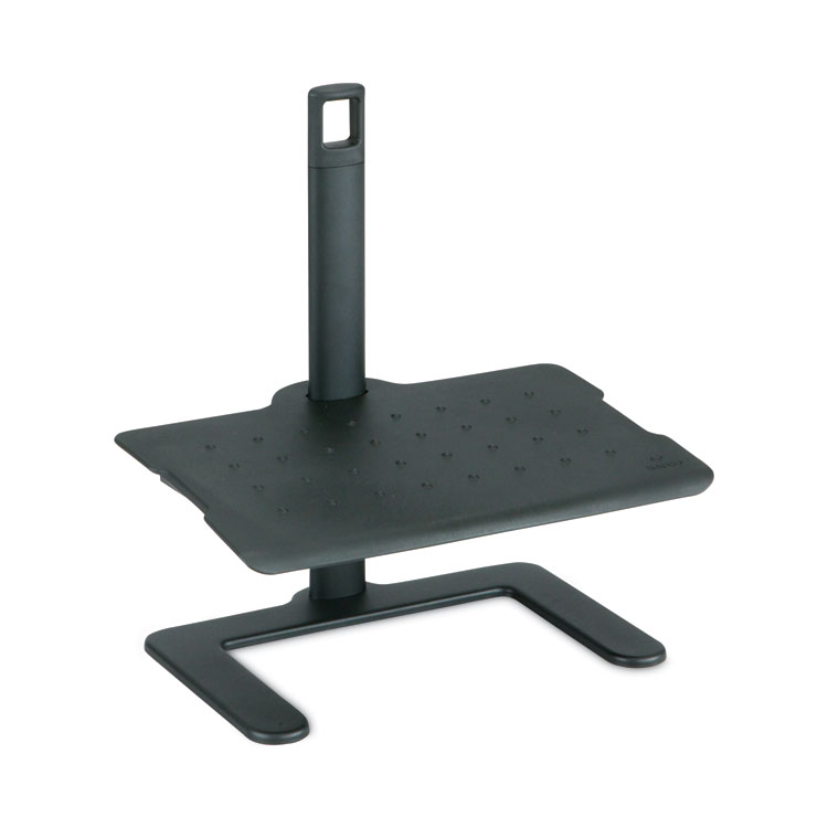 Safco Height-Adjustable Footrest, 20.5w x 14.5d x 3.5 to 21.5h, Black (SAF2129BL)