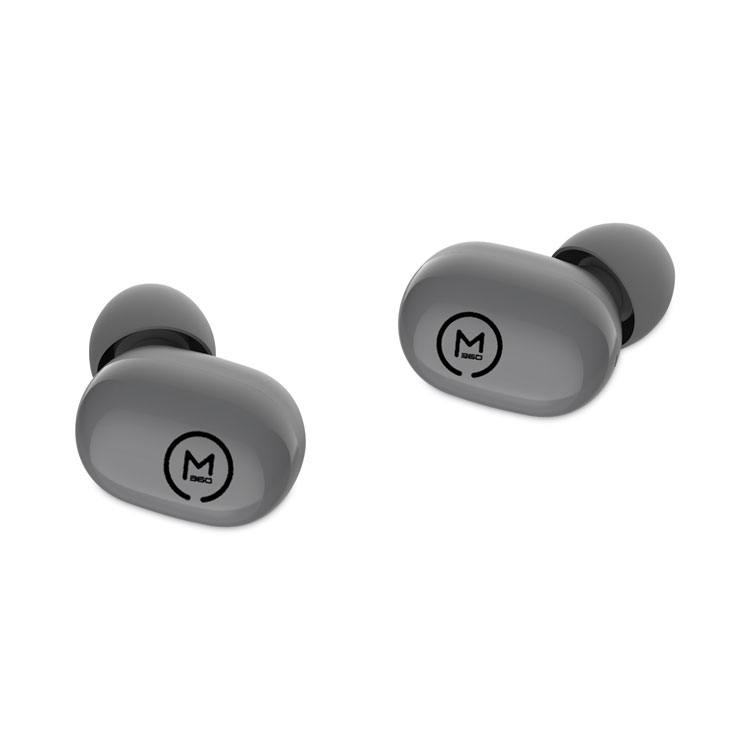 Morpheus 360 Spire True Wireless Earbuds Bluetooth In-Ear Headphones with Microphone, Dark Gray (MHSTW1500G)