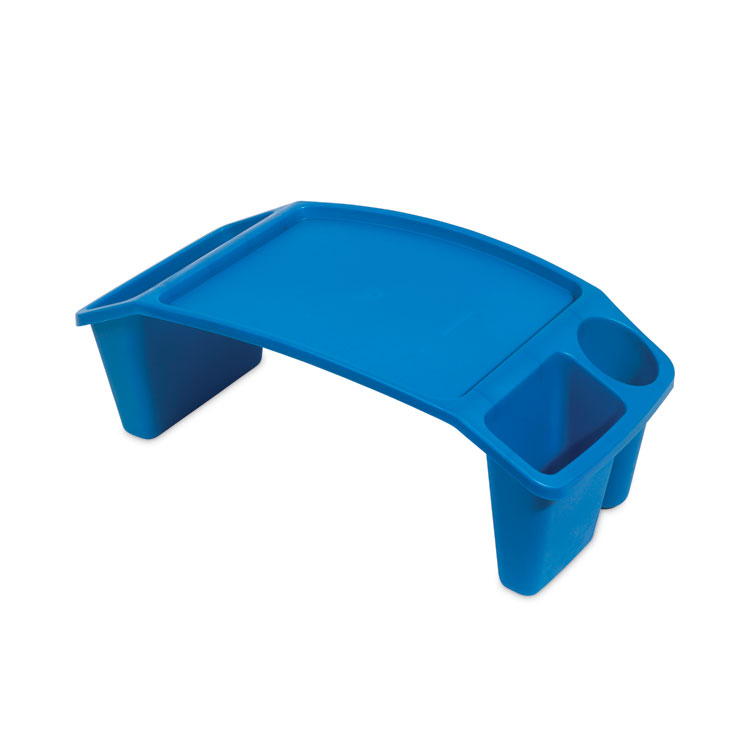 deflecto Antimicrobial Lap Desk, Rectangular, 23.35w x 12d x 8.53h, Blue (DEF39502BLU)