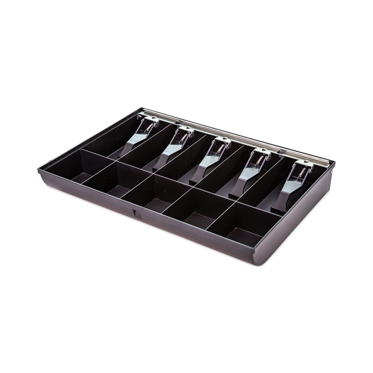 CONTROLTEK Cash Drawer Replacement Tray, Coin/Cash, 10 Compartments, 16 x 11.25 x 2.25, Black (CNK500129)