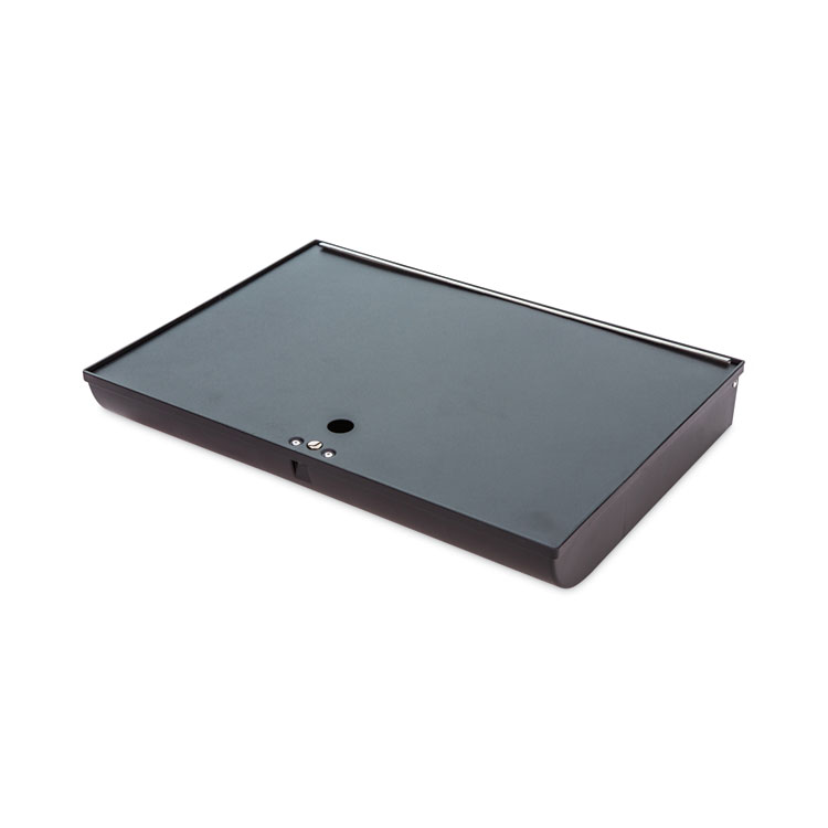 CONTROLTEK Plastic Currency and Coin Tray, Coin/Cash, 10 Compartments, 16 x 11.25 x 2.25, Black (CNK500063)