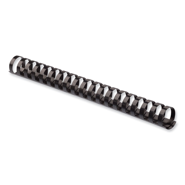 Fellowes Plastic Comb Bindings, 3/4" Diameter, 150 Sheet Capacity, Black, 25/Pack (FEL52509)