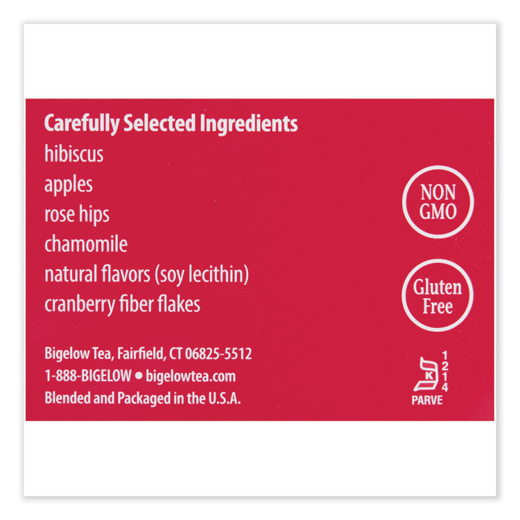 Bigelow Cranberry Apple Herbal Tea, 28/Box (BTC10400)
