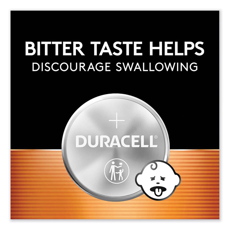 Duracell Lithium Coin Batteries With Bitterant, 2016, 2/Pack (DURDL2016B2PK)