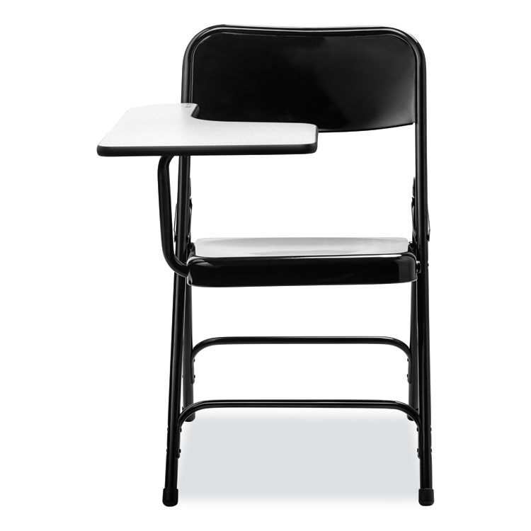 NPS 5200 Series Right-Side Tablet-Arm Folding Chair, Supports 480 lb, 17.25" Seat Height, Black, 2/Carton (NPS5210R)