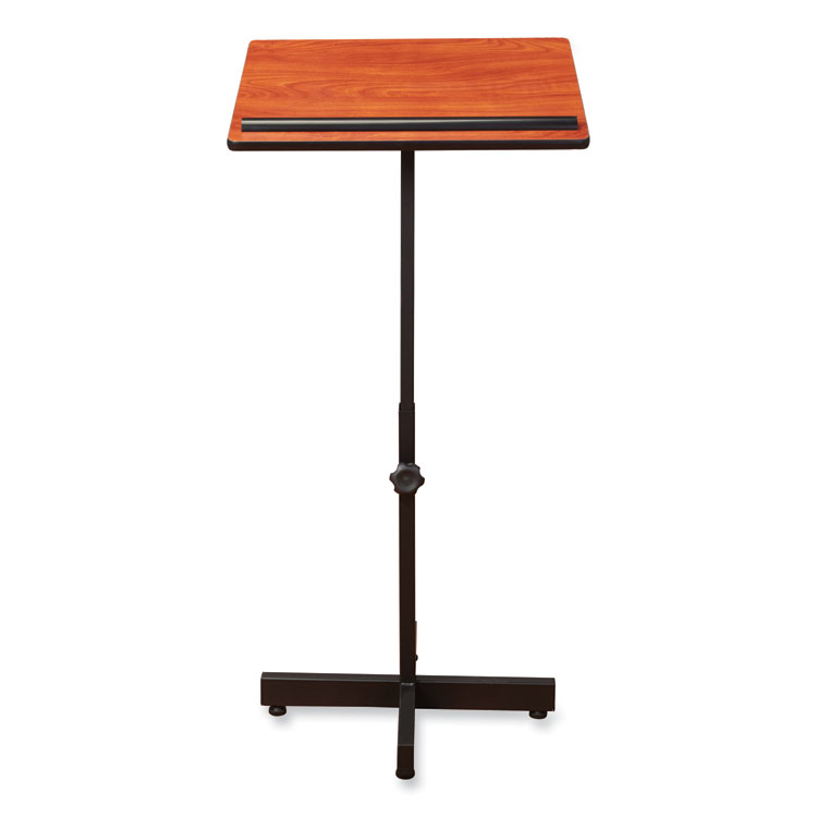 Oklahoma Sound Portable Presentation Lectern Stand, 20 x 18.25 x 44, Cherry (NPS70CH)