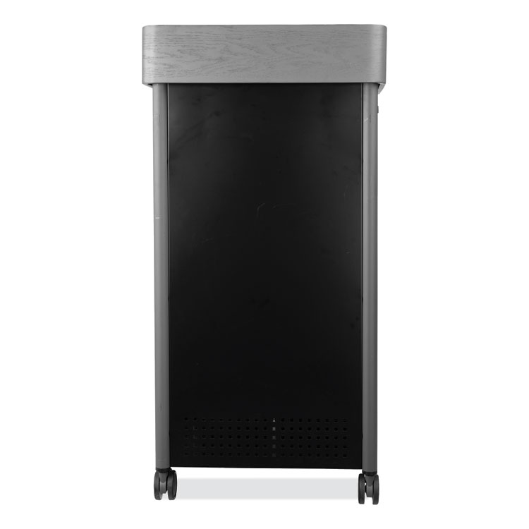 Oklahoma Sound Greystone Lectern, 23.5 x 19.25 x 45.5, Charcoal Gray (NPSGSL)