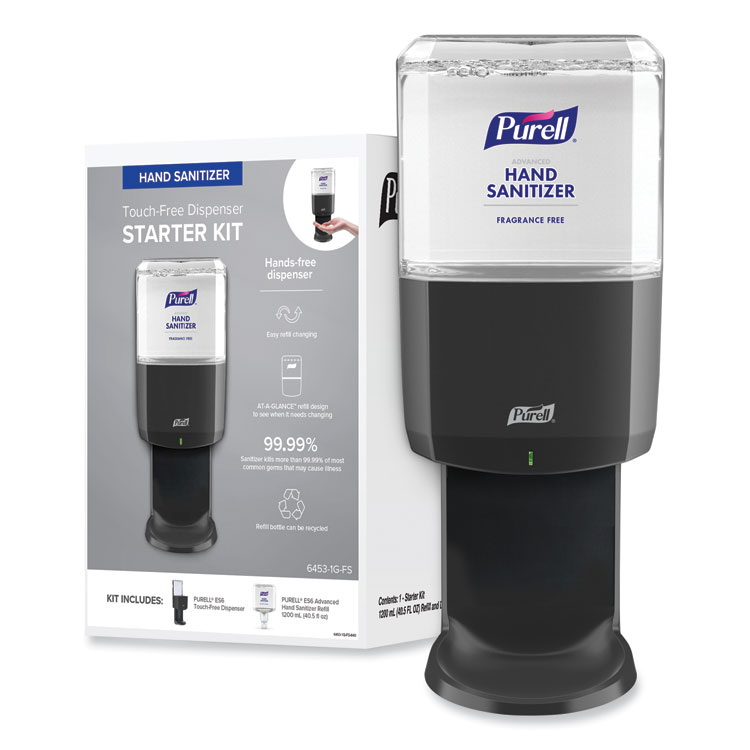 PURELL Advanced Hand Sanitizer Foam ES6 Starter Kit, Graphite (GOJ64531GFS)