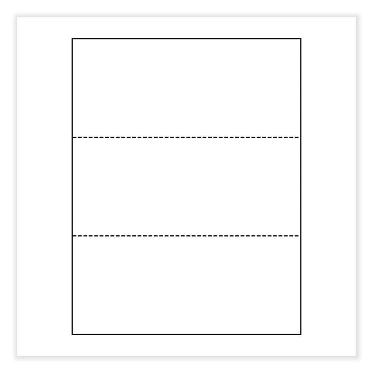 PrintWorks Professional Perforated and Punched Paper, 20 lb Bond Weight, 8.5 x 11, White, 500/Ream, 5 Reams/Carton (PRB04120CT)
