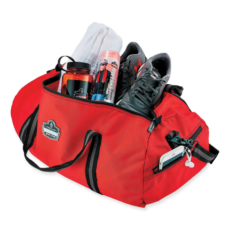 ergodyne Arsenal 5020 Gear Duffel Bag, Nylon, Small, 12 x 23 x 12, Red (EGO13020)