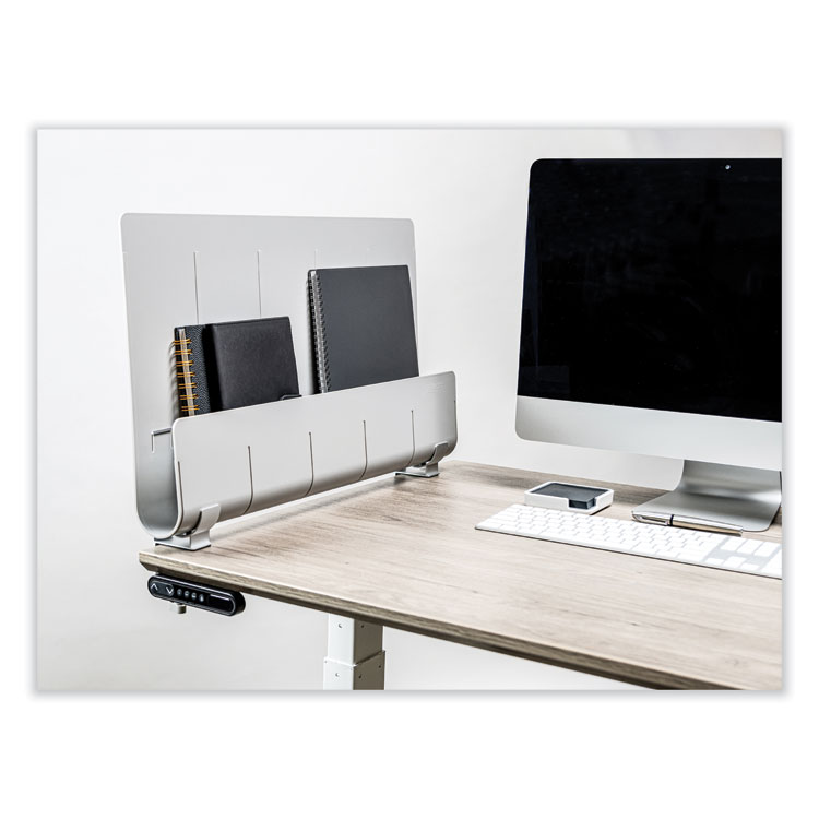 deflecto Oasis Privacy Panel, 24 x 2.7 x 16.36, Gray (DEF400005)