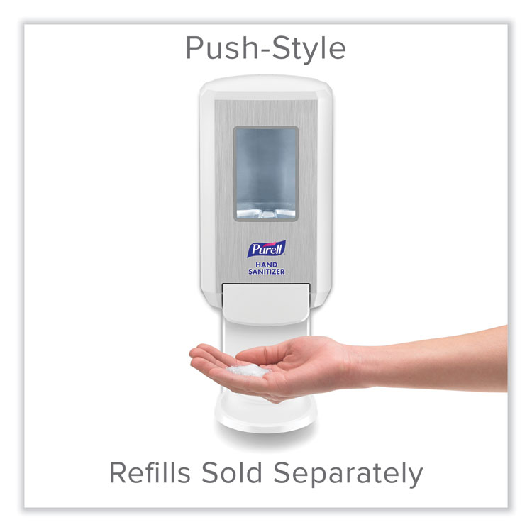 PURELL CS4 Hand Sanitizer Dispenser, 1,200 mL, 6.12 x 4.48 x 10.81, White (GOJ512101)