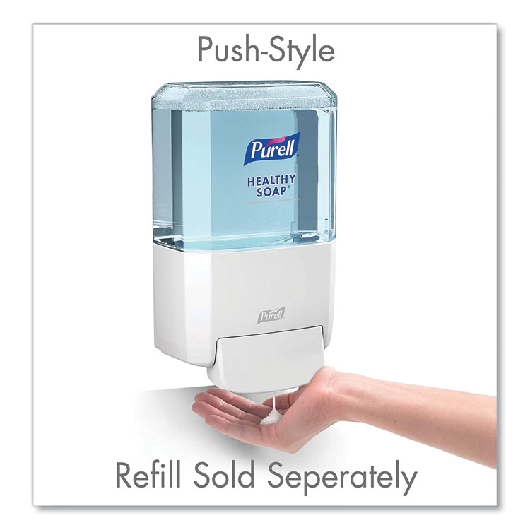 PURELL ES4 Soap Push-Style Dispenser, 1,200 mL, 4.88 x 8.8 x 11.38, White (GOJ503001)