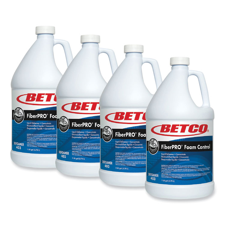 BETCO CORPORATION FiberPro Foam Control Liquid Defoamer, 1 gal Bottle, 4/Carton (BET4030400)