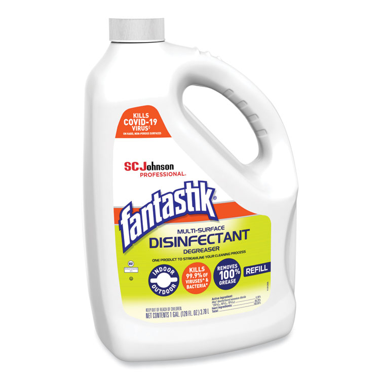 Fantastik Multi-Surface Disinfectant Degreaser, Pleasant Scent, 1 Gallon Bottle (SJN311930EA)