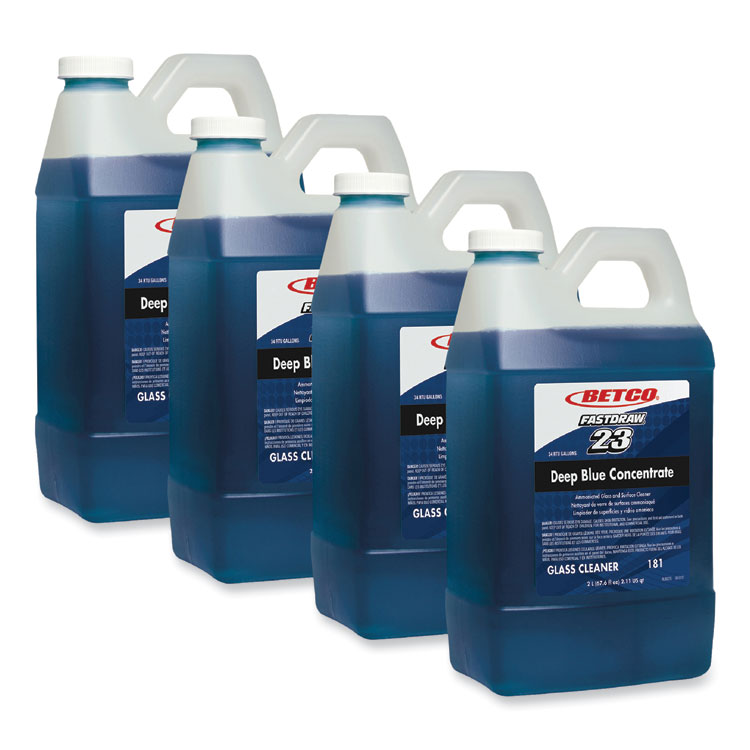 BETCO CORPORATION Deep Blue Glass and Surface Cleaner, 2 L Bottle, 4/Carton (BET1814700)