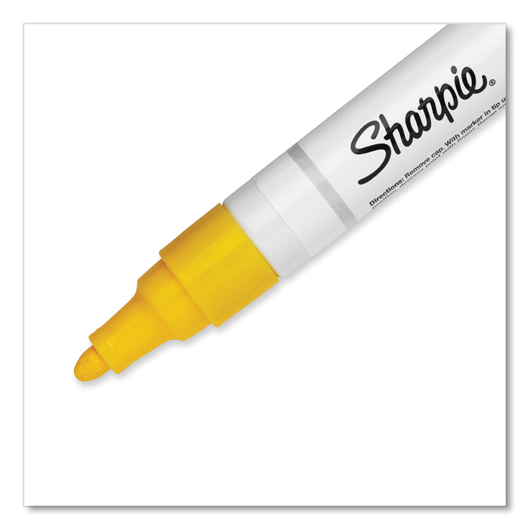Sharpie Permanent Paint Marker, Medium Bullet Tip, Yellow (SAN35554)