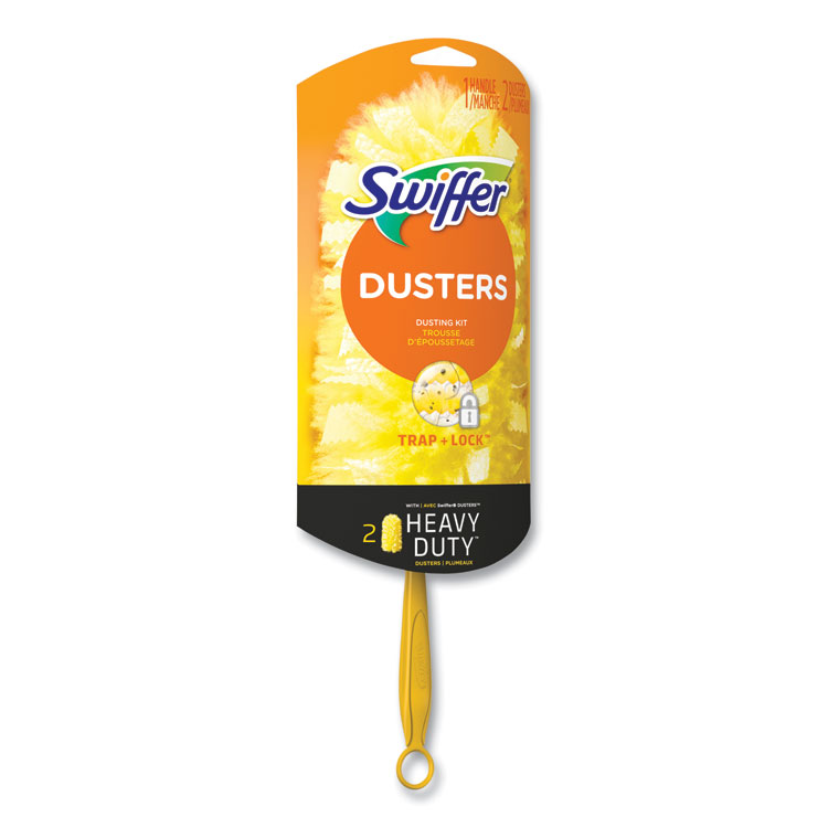 Swiffer Heavy Duty Dusters Starter Kit, 6" Handle with Two Disposable Dusters, 4 Kits/Carton (PGC08109)