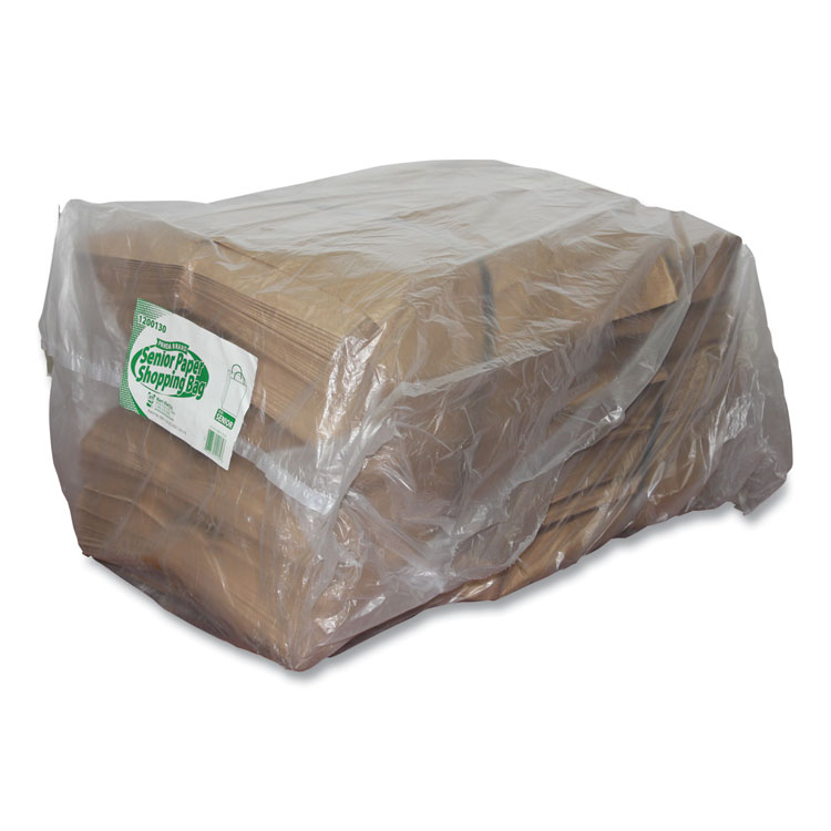 Kari-Out Kraft Paper Bags, Natural Kraft Flat Handles, 13" x 7" x 17", Natural, 250/Carton (KOT1200130)