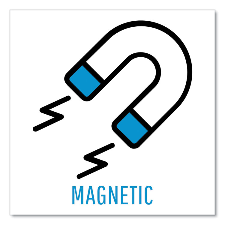 MasterVision Floor Stand Sign Holder, Rectangle, 15 x 11, 66" High, White Surface, Black Steel Frame (BVCSIG07060101)