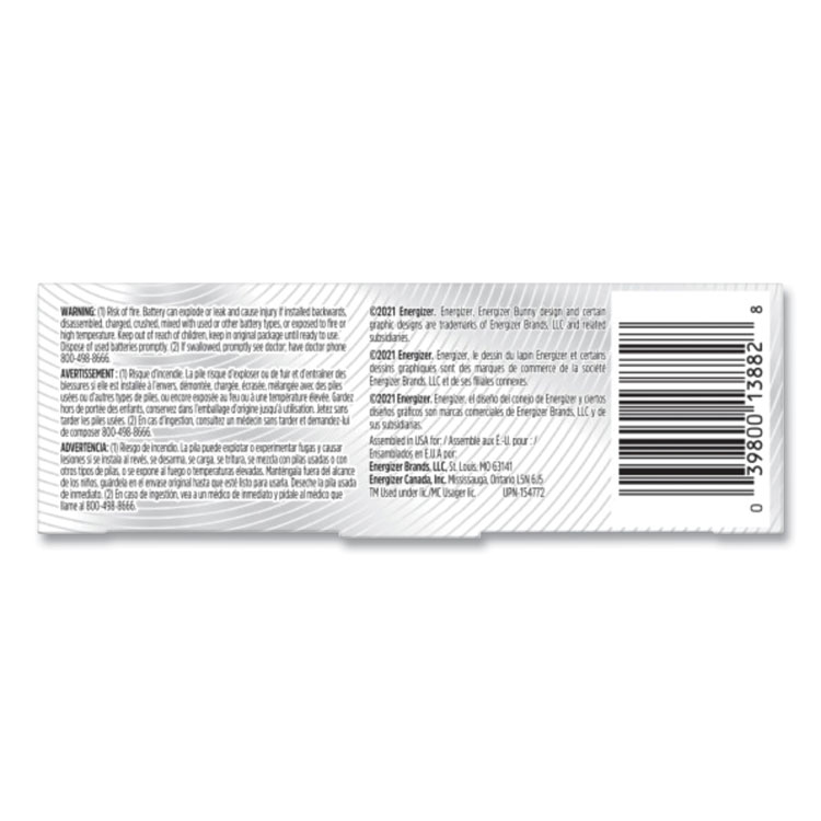 Energizer Industrial Lithium CR123 Photo Battery, 3 V, 12/Pack (EVEELN12312)