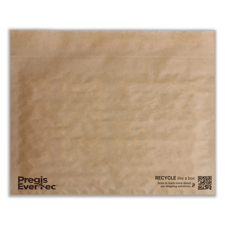 Pregis EverTec Curbside Recyclable Padded Mailer, #4, Kraft Paper, Self-Adhesive Closure, 14 x 9, Brown, 150/Carton (PGS4083815)