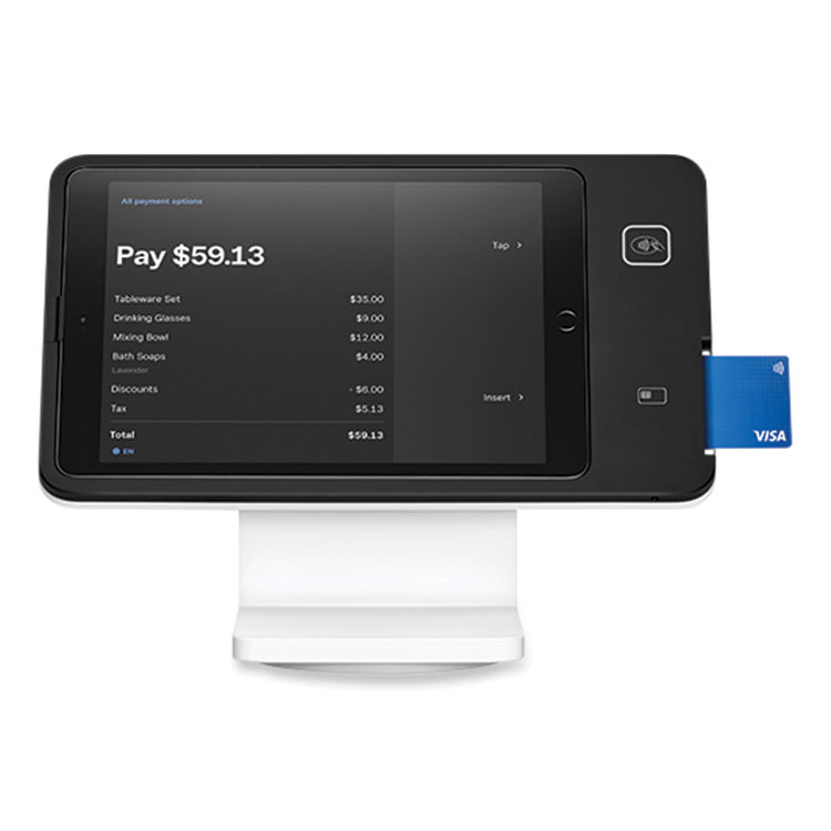 Square POS Stand for iPad, Black/Glossy White (SQAU0719)