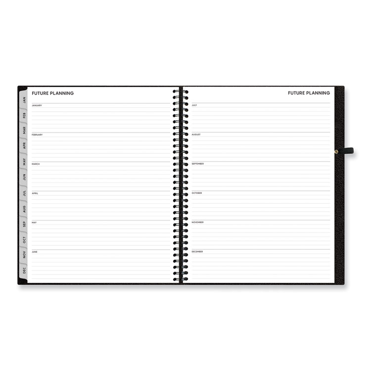 Blue Sky Aligned Weekly/Monthly Appointment Planner, 11 x 8.5, Black Cover, 12-Month (Jan to Dec): 2024 (BLS143590)