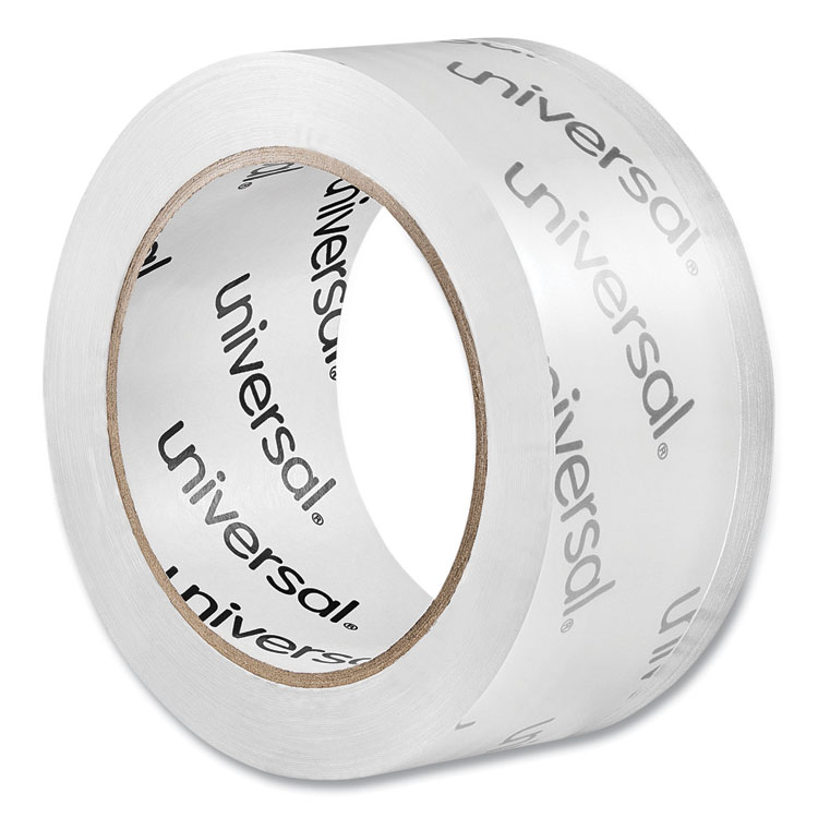 Universal Moving and Storage Packing Tape, 3" Core, 1.88" x 54.6 yd, Clear, 6/Pack (UNV33102)