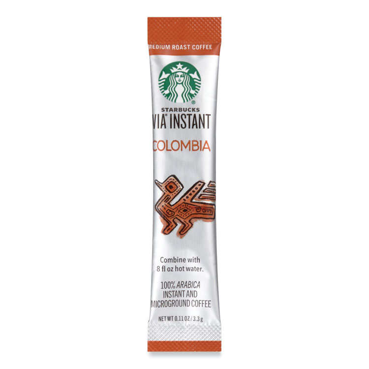 Starbucks VIA Ready Brew Coffee, Colombia, 1.4 oz Packet, 8/Pack (SBK12407839)