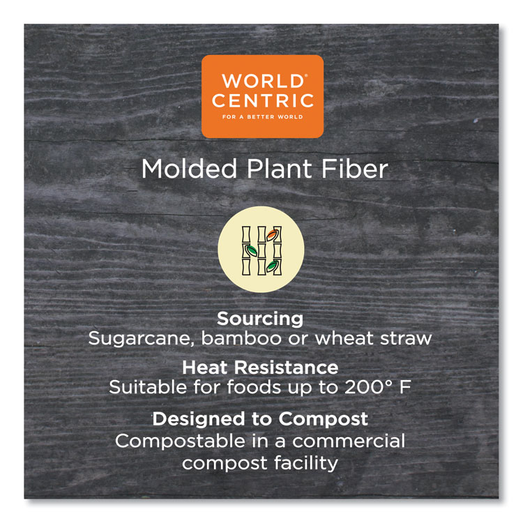 World Centric Fiber Plates, 9" dia, Natural, 1,000/Carton (WORPLSC9TLFP)