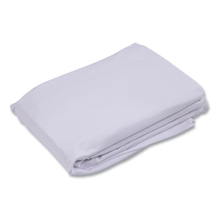 Iceberg iGear Fabric Table Cover, Polyester, 30 x 96, White (ICE16533)