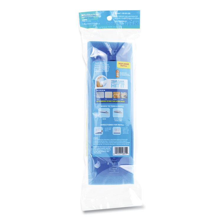 Mr. Clean Magic Eraser Squeeze Mop Refill, Foam, 9.9 x 3.4 x 1.6, White/Blue (PGC446615)