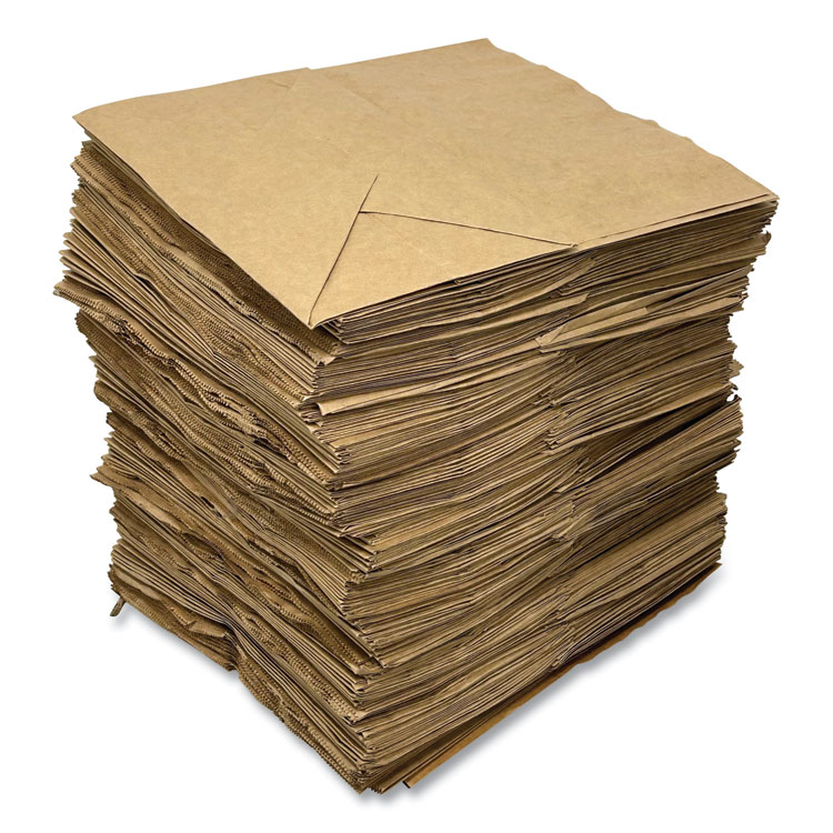 Kari-Out Kraft Paper Bags, Natural Kraft Flat Handles, 11" x 7" x 12", Brown, 250/Carton (KOT1200410)
