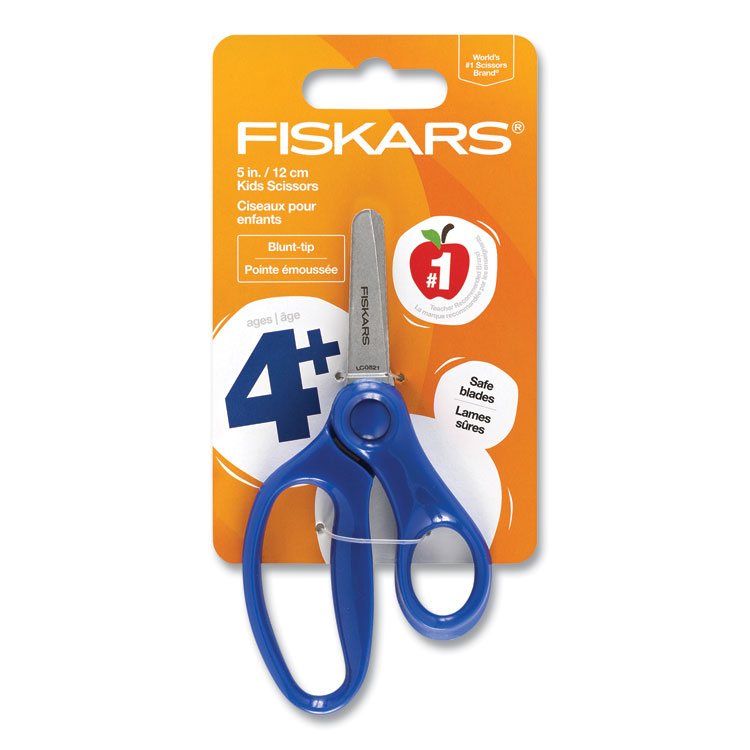 FSK1942301001 - Fiskars Kids Softgrip Scissors, Left/Right Handed, Pointed Tip, 5" Long, 1.75" Cut Length, Randomly Assorted Handle Color (FSK1942301001) - Image 4