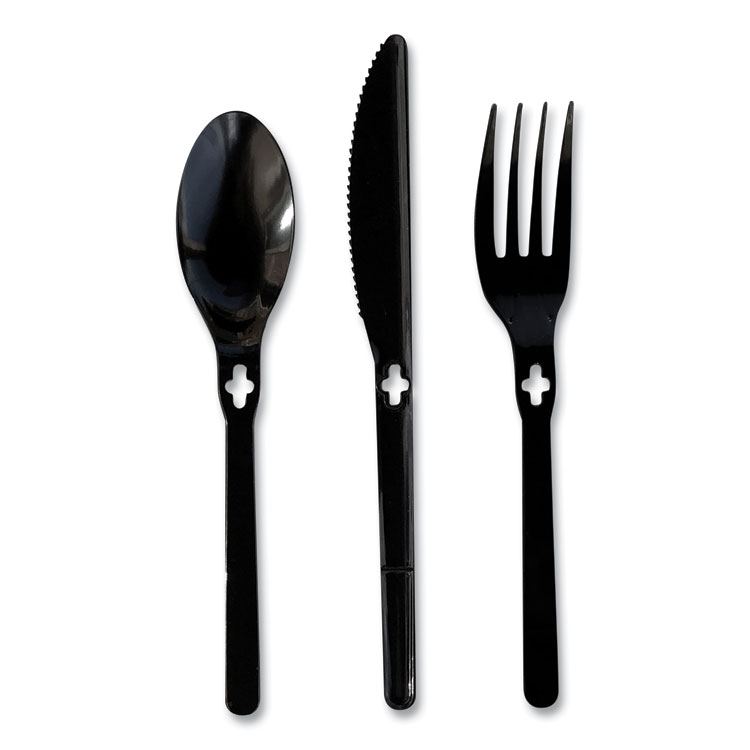 WeGo Spoon WeGo Polystyrene, Spoon, Black, 1000/Carton (WEG54101100)