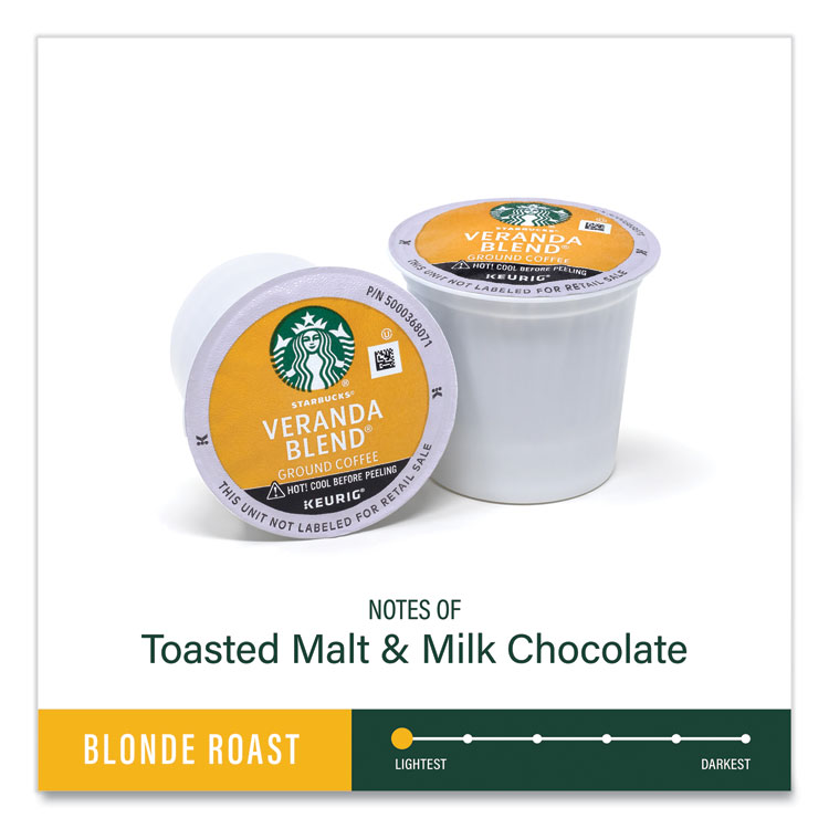 Starbucks Veranda Blend Coffee K-Cups, 72/Carton (GRR22002161)