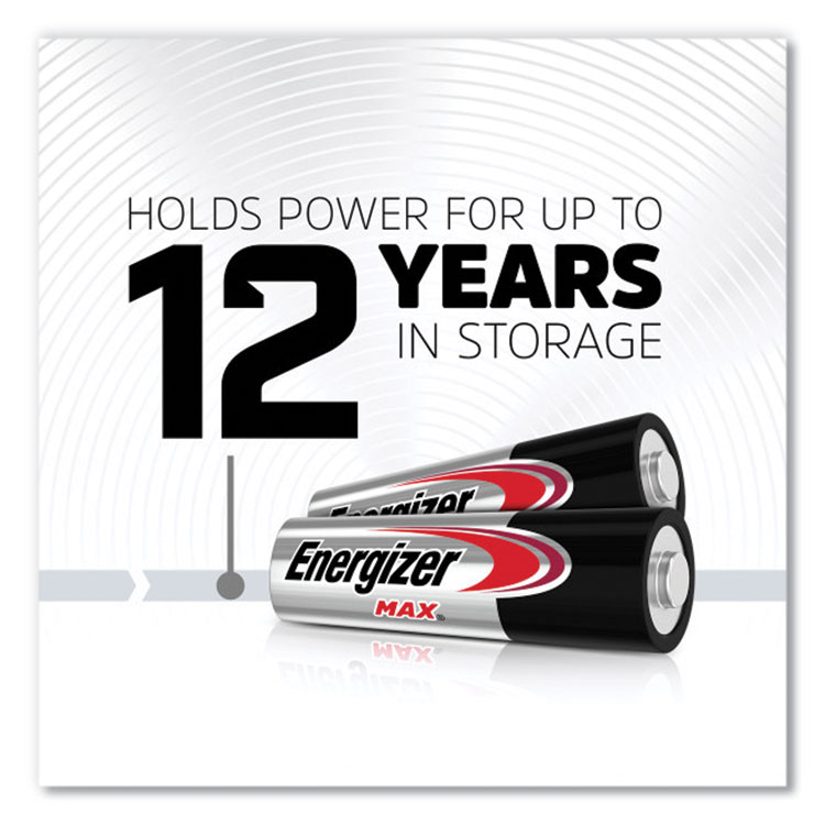 Energizer MAX AA Alkaline Batteries, 1.5 V, 4/Pack, 6 Packs/Box (EVEE91BX)