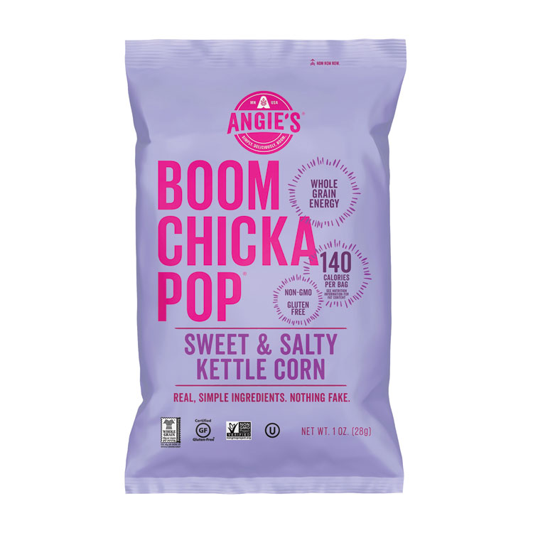 ANGIES BOOMCHICKAPOP Popcorn, Sweet and Salty, 1 oz Bag, 24/Carton (OFXSN01213)