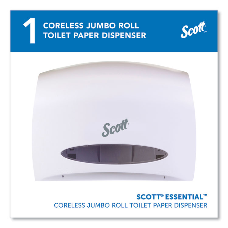 Scott Essential Coreless Jumbo Roll Tissue Dispenser, 14.25 x 6 x 9.75, White (KCC09603)
