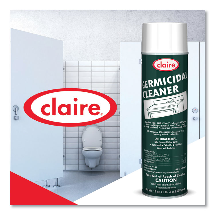 Claire Germicidal Cleaner, Floral Scent, 19 oz Aerosol Spray (CGC873EA)