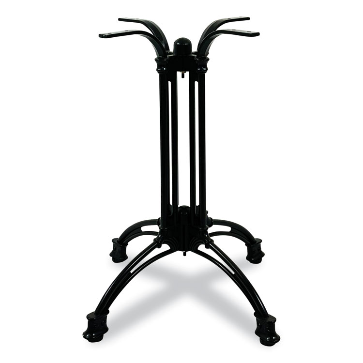 Topalit Tables, Round, 36" dia x 29"h, Silver Top, Black Aluminum Base/Legs (JMC106C36R2)