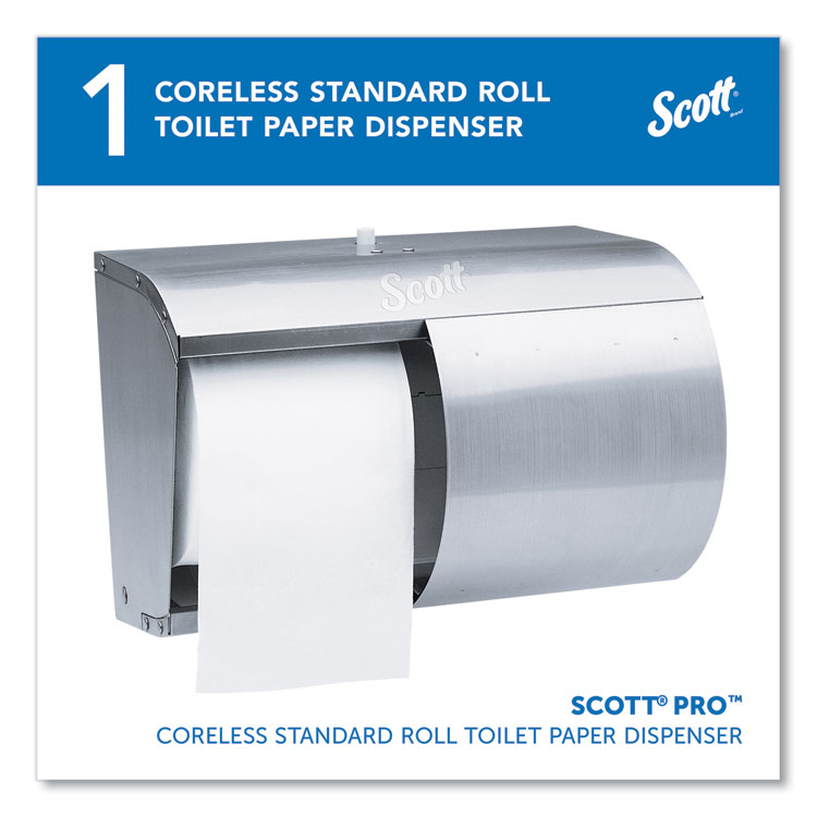 Scott Pro Coreless SRB Tissue Dispenser, 10.13 x 6.4 x 7, Stainless Steel (KCC09606)
