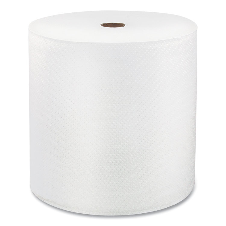 LoCor Hard Wound Roll Towel. 1-Ply, 7” x 700 ft, White, 6 Rolls/Carton (SOL46903)