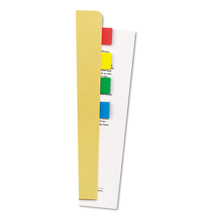 Universal Page Flags, Assorted Colors, 35 Flags/Dispenser, 4 Dispensers/Pack (UNV99004)