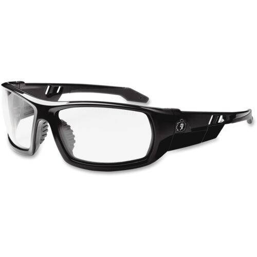 ergodyne Skullerz Odin Safety Glasses, Black Frame/Clear Lens, Nylon/Polycarb (EGO50000)