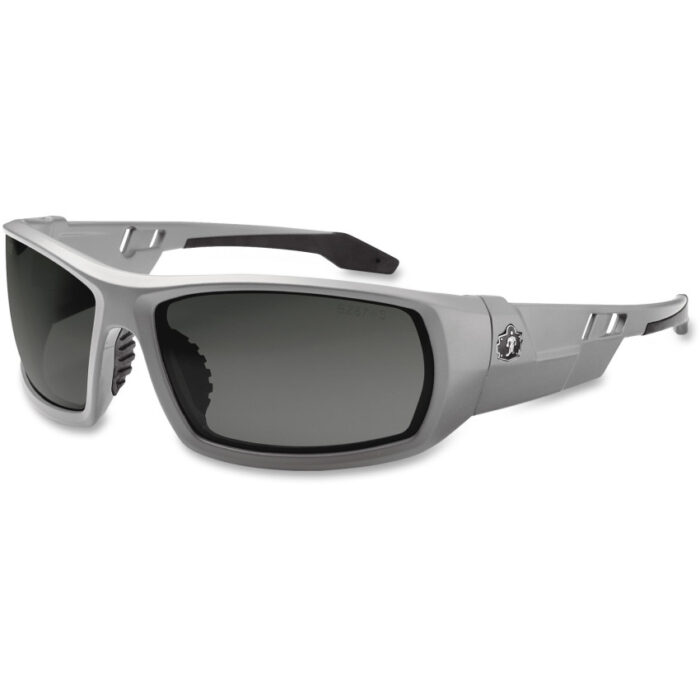 ergodyne Skullerz Odin Safety Glasses, Gray Frame/Smoke Lens, Anti-Fog, Nylon/Polycarb (EGO50133)