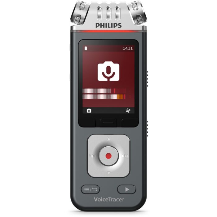 Philips Voice Tracer DVT7110 Digital Recorder, 8 GB, Black (PSPDVT7110)