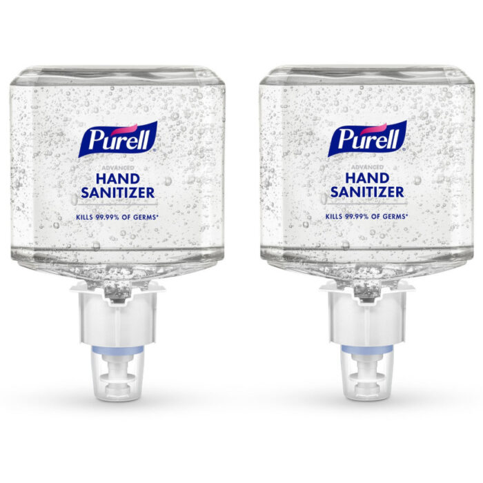 PURELL Advanced Hand Sanitizer Gel Refill, 1,200 mL, Clean Scent, For ES4 Dispensers, 2/Carton (GOJ506302)